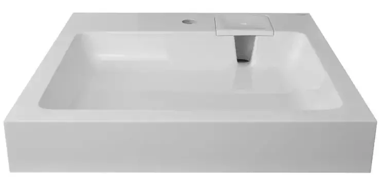 Раковина «Azario» Beta New 60/55 литьевой мрамор белая