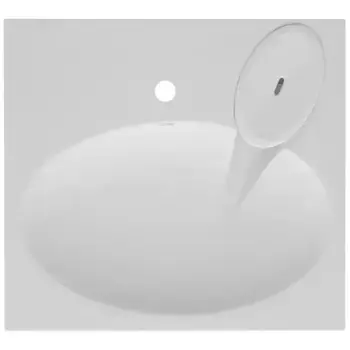 Раковина «Azario» Estet 60/54 литьевой мрамор белая