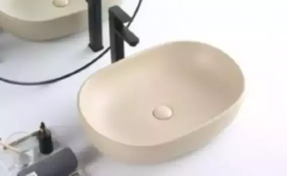 Раковина «Belbagno» 60/42 BB1084-H316 фаянсовая бежевая