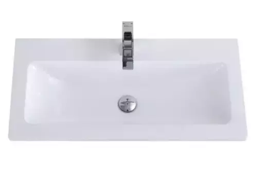 Раковина «Belbagno» 80/38 BB800/380-LV-MR-ETN литьевой мрамор белая