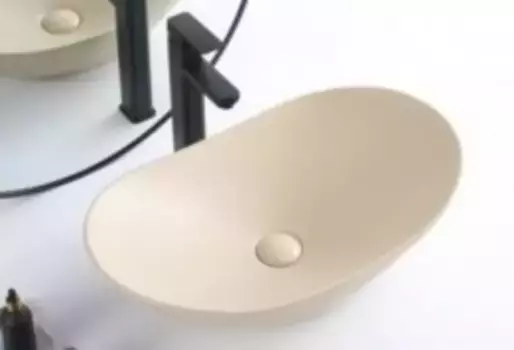 Раковина «Belbagno» BB1404 60/36 BB1404-H316 фаянсовая бежевая матовая