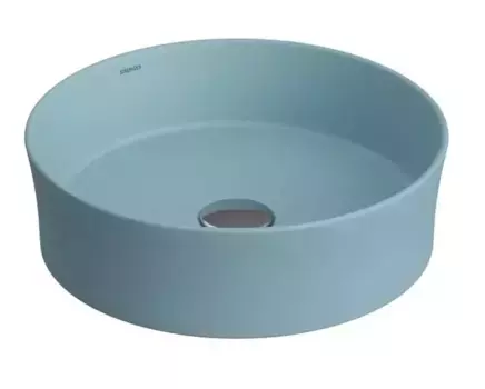 Раковина BERGES Ego SL накладная, O 38 см, матовый голубой · Berges Wasserhaus, 181291