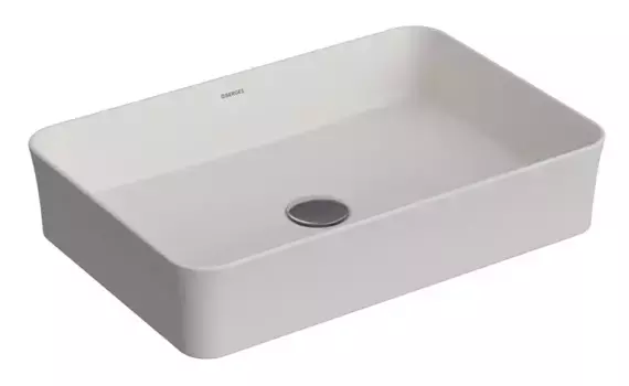 Раковина «Berges Wasserhaus» Ego SL 55/38 181209 фарфоровая матовый белый