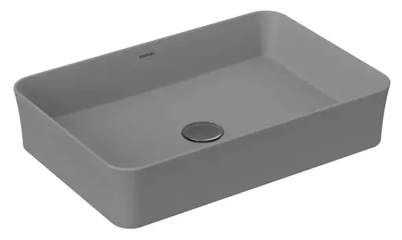 Раковина «Berges Wasserhaus» Ego SL 55/38 181069 фарфоровая матовый серый