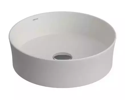 Раковина «Berges Wasserhaus» Ego SL D38 фарфоровая матовая белая