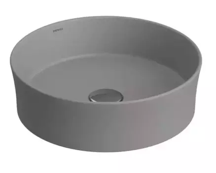 Раковина «Berges Wasserhaus» Ego SL D38 фарфоровая матовый серый