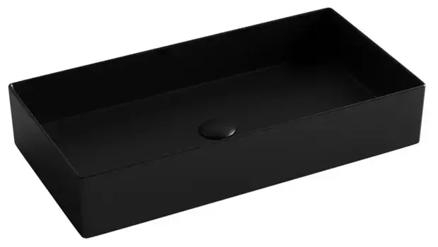 Раковина «Ceramica Nova» CN6071MB 70/36 фарфоровая чёрная матовая