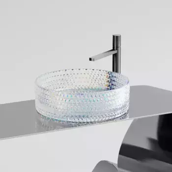 Раковина «Ceramica Nova» Cristal 36/36 CN6059 стеклянная неон