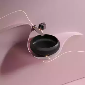 Раковина «Ceramica Nova» Element 36/36 CN6050MB фарфоровая черная матовая