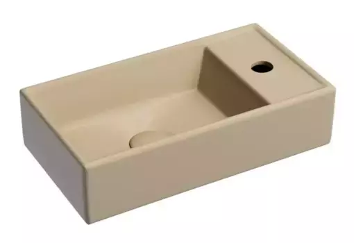 Раковина «Ceramica Nova» Element 41/22 CN6051LMC фарфоровая капучино матовый левая