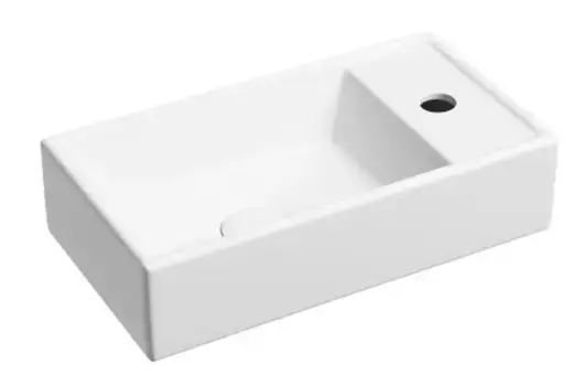 Раковина «Ceramica Nova» Element 41/22 CN6051LMW фарфоровая белая матовая левая