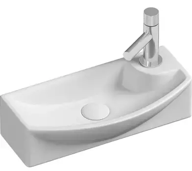 Раковина «Ceramica Nova» Element 45/22 CN6038L фарфоровая белая левая