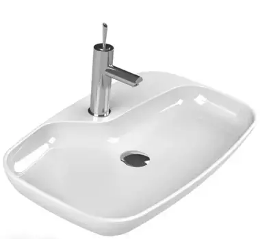 Раковина «CeraStyle» Nova 70 фаянсовая белая с донным клапаном