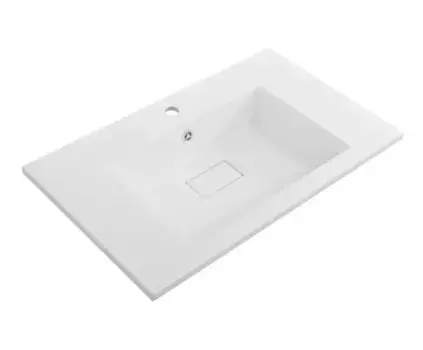 Раковина «Cezares» 80/48 CZR-800/480-LV-MR-PRS литьевой мрамор белая