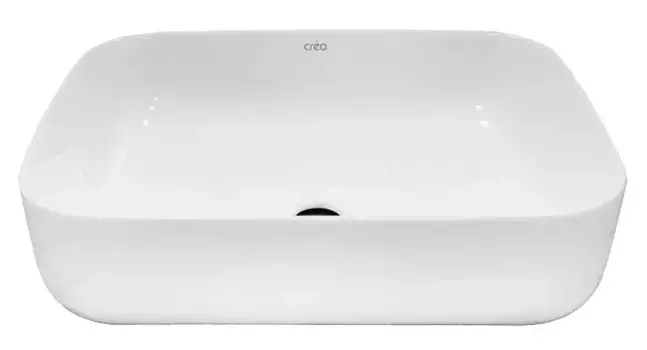 Раковина «Creo Ceramique» Pau 50/40 PU4200 фарфоровая белая