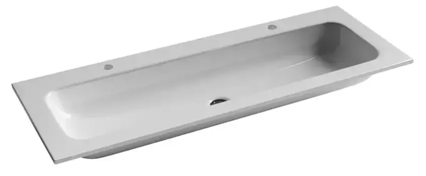 Раковина двойная «Ceramica Nova» Element 121/46 CN7016 фарфоровая белая