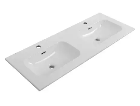 Раковина двойная «Cezares» CZR-8073-120-2 белая