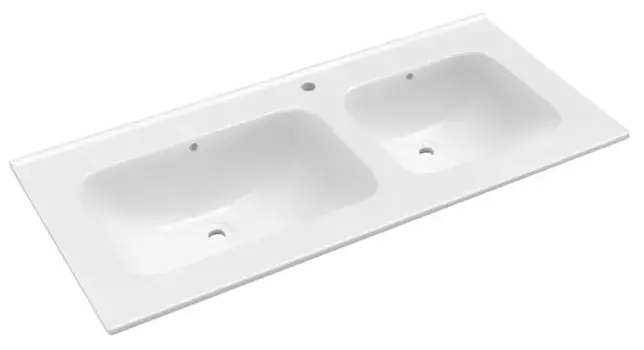 Раковина двойная «Grossman» GR-3040-2 100/46 фарфоровая белый