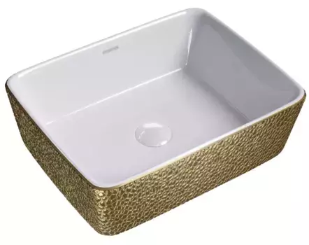Раковина «Grossman» GR-3016GWL 48/37 белая/золото
