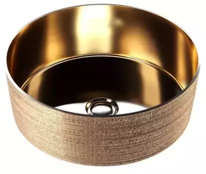 Раковина «Grossman» GR-5010GG 36/36 фаянсовая золото