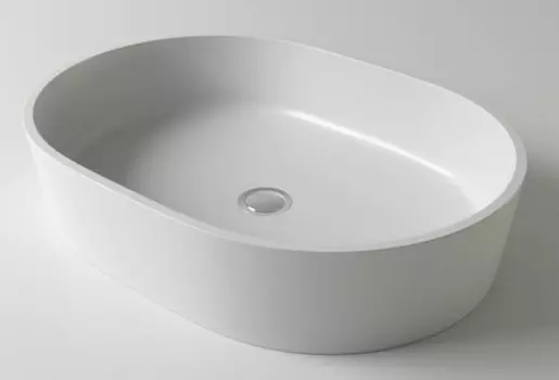 Раковина «Holbi» Ariel 55/40 1.02.011.11.1 искусственный камень белая матовая