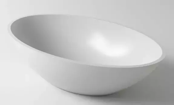 Раковина «Holbi» Dione 60/36 1.02.006.11.1 искусственный камень белая матовая