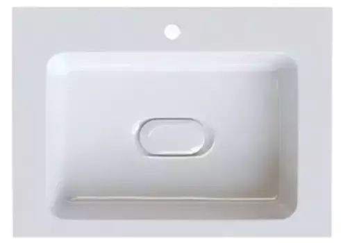 Раковина «Iddis» Optima Home 63/45 4506000i28 искусственный камень белая