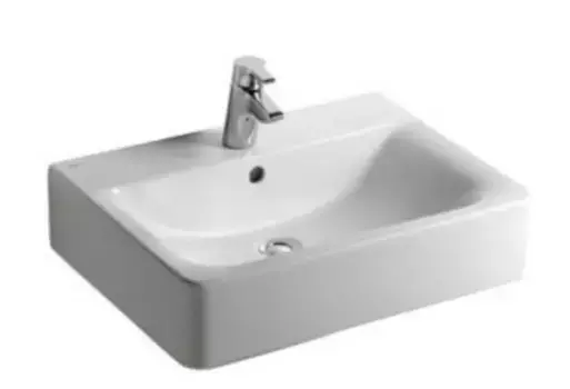 Раковина «Ideal Standard» Connect Cube 55/46 E784401 фарфоровая белая