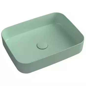 Раковина «Isvea» Infinity 50/36 10NF65050SV-2T фарфоровая мятно-зеленая матовая