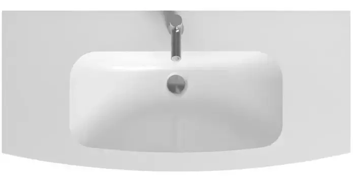 Раковина «Jacob Delafon» Nona 101/47 EB1885RU-DE1 стеклянная матовый белый