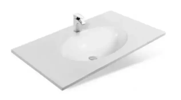 Раковина «Эстет» Вегас 80/45 литьевой мрамор белая