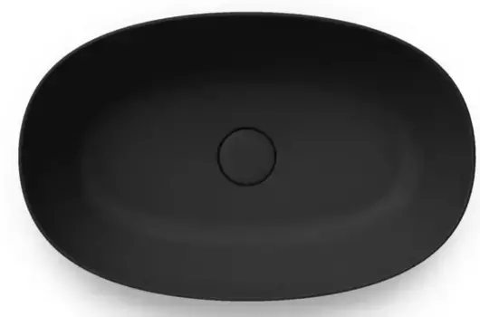 Раковина «Kerama Marazzi» Plaza 60/38 PLR.wb.60\BLK.M фарфоровая черная матовая