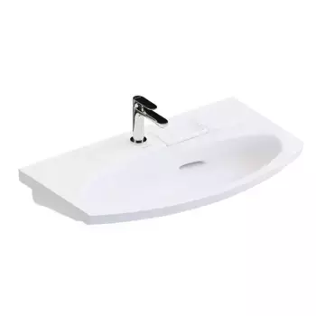 Раковина «Kerama Marazzi» Riva 80 RV.wb.80 с крепежом фарфоровая белая глянцевая