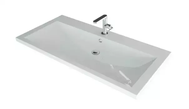 Раковина «Madera» Alice 100 литьевой мрамор белая