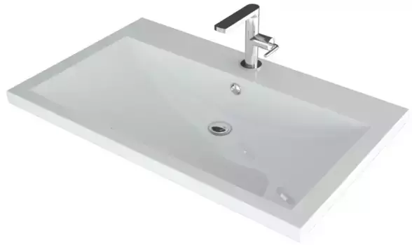 Раковина «Madera» Alice 58 литьевой мрамор белая