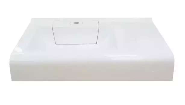 Раковина «Marko» Корса 16/80 для стиральной машины литьевой мрамор белая левая