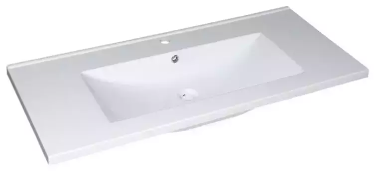 Раковина «Misty» Qvatro 105W литьевой мрамор белая