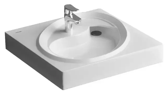 Раковина над стиральной машиной «Grossman» Alvaro 60/55 литьевой мрамор белая