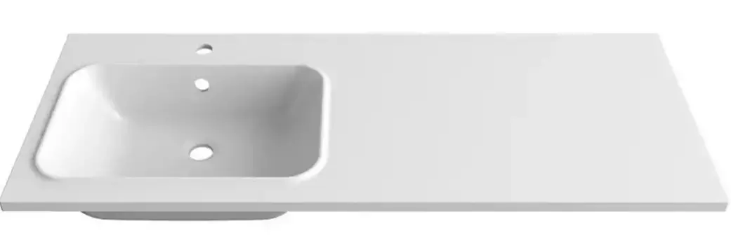 Раковина над стиральной машиной «Paola» Bella 1200 L литьевой мрамор белая левая