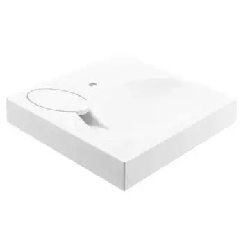 Раковина над стиральной машиной «Paola» Liguria 60/50 литьевой мрамор белая