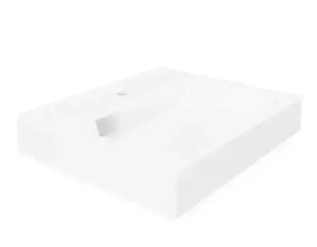 Раковина над стиральной машиной «Paola» Siena 50 литьевой мрамор белая