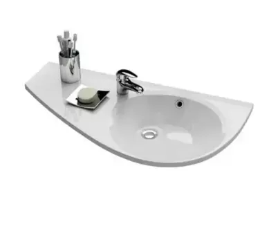 Раковина «Ravak» Avocado 85 литьевой мрамор белая левая