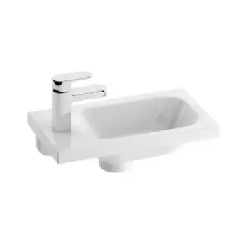 Раковина «Ravak» Chrome 40 литьевой мрамор белая левая