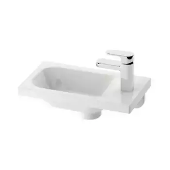 Раковина «Ravak» Chrome 40 литьевой мрамор белая правая