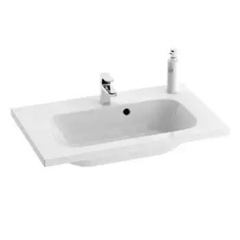 Раковина «Ravak» Chrome 80 литьевой мрамор белая