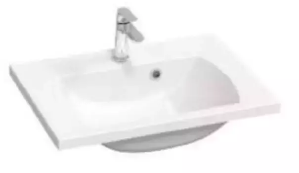 Раковина «Ravak» Classic II XJX01170000 70/45 литьевой мрамор белая
