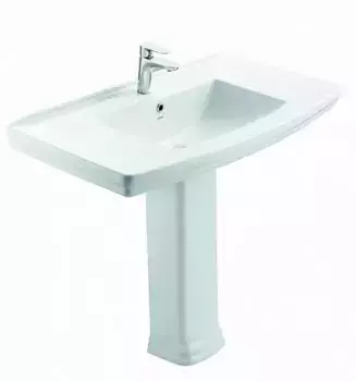 Раковина с пьедесталом «Creo Ceramique» Orleans 81/54 OR3100+OR3110 фарфоровая белая