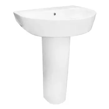 Раковина с пьедесталом «Creo Ceramique» Rennes 60/45 RE3000+RE3010 фарфоровая белая