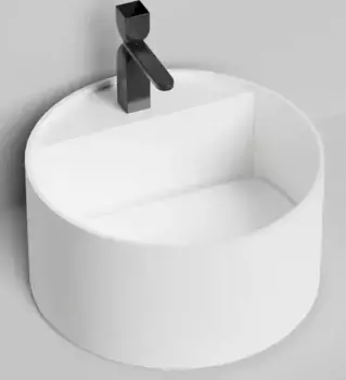 Раковина «Salini» Armonia Round Top 02 S-Sense искусственный камень белая глянцевая