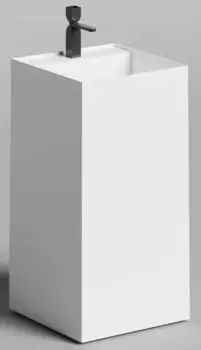 Раковина «Salini» Armonia Square Top 01 45/45 S-Sense искусственный камень белая глянцевая